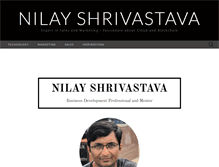 Tablet Screenshot of nilayshrivastava.com